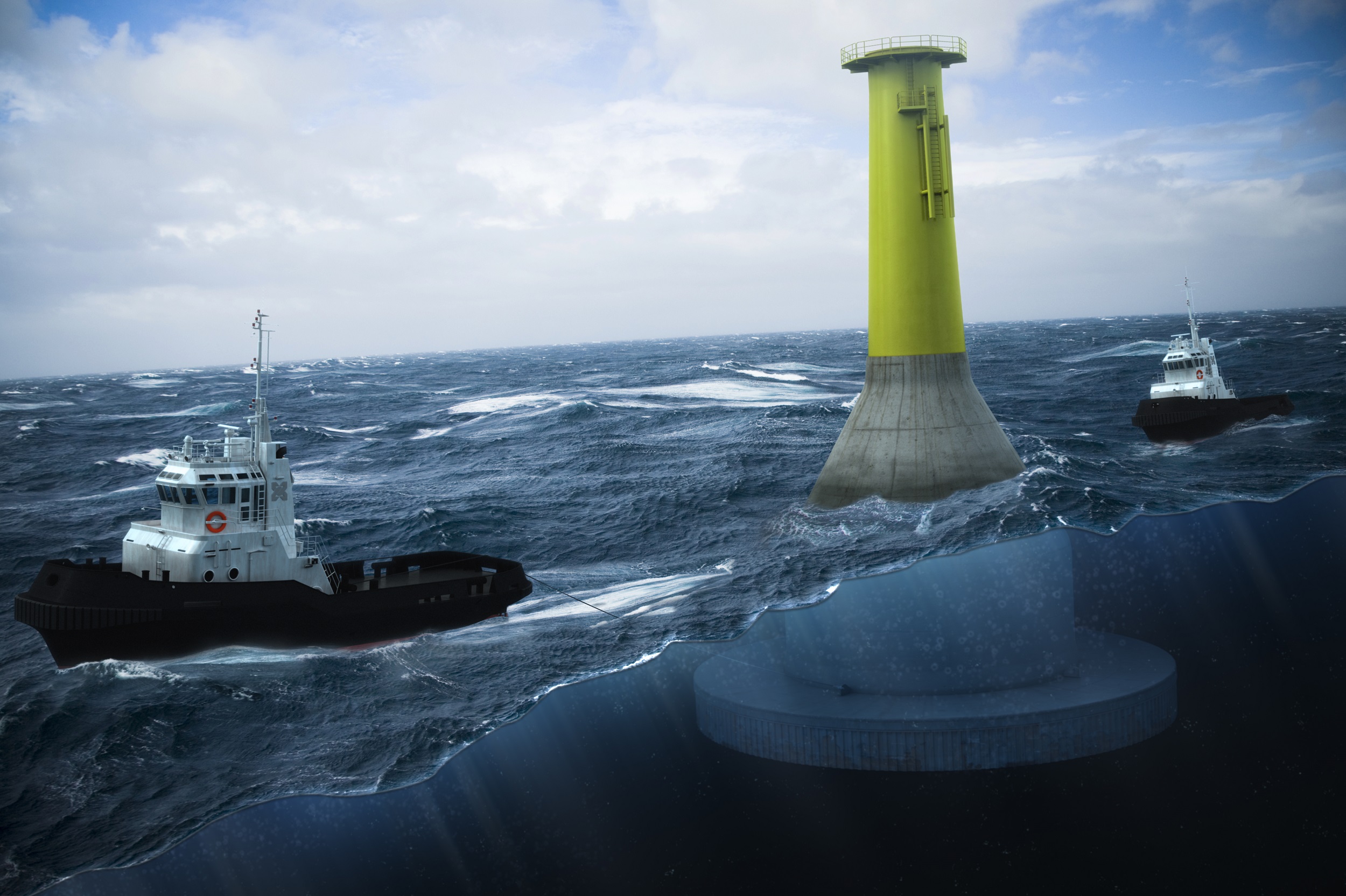  Seatower Cranefree Gravity rivoluziona le turbine eoliche offshore