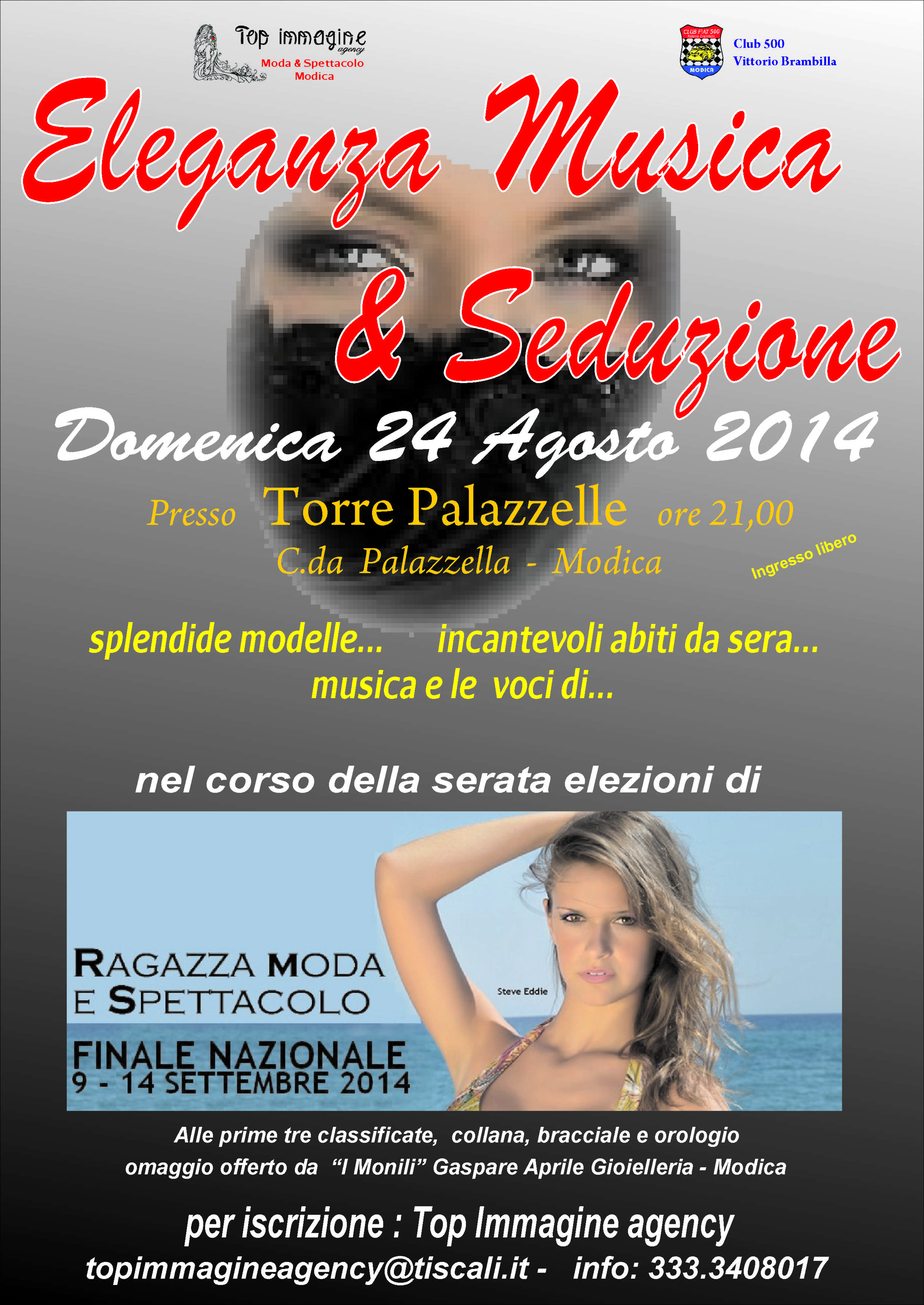 “Eleganza, Musica & Seduzione”, il 24 agosto modelle e auto d’epoca a Torre Palazzelle