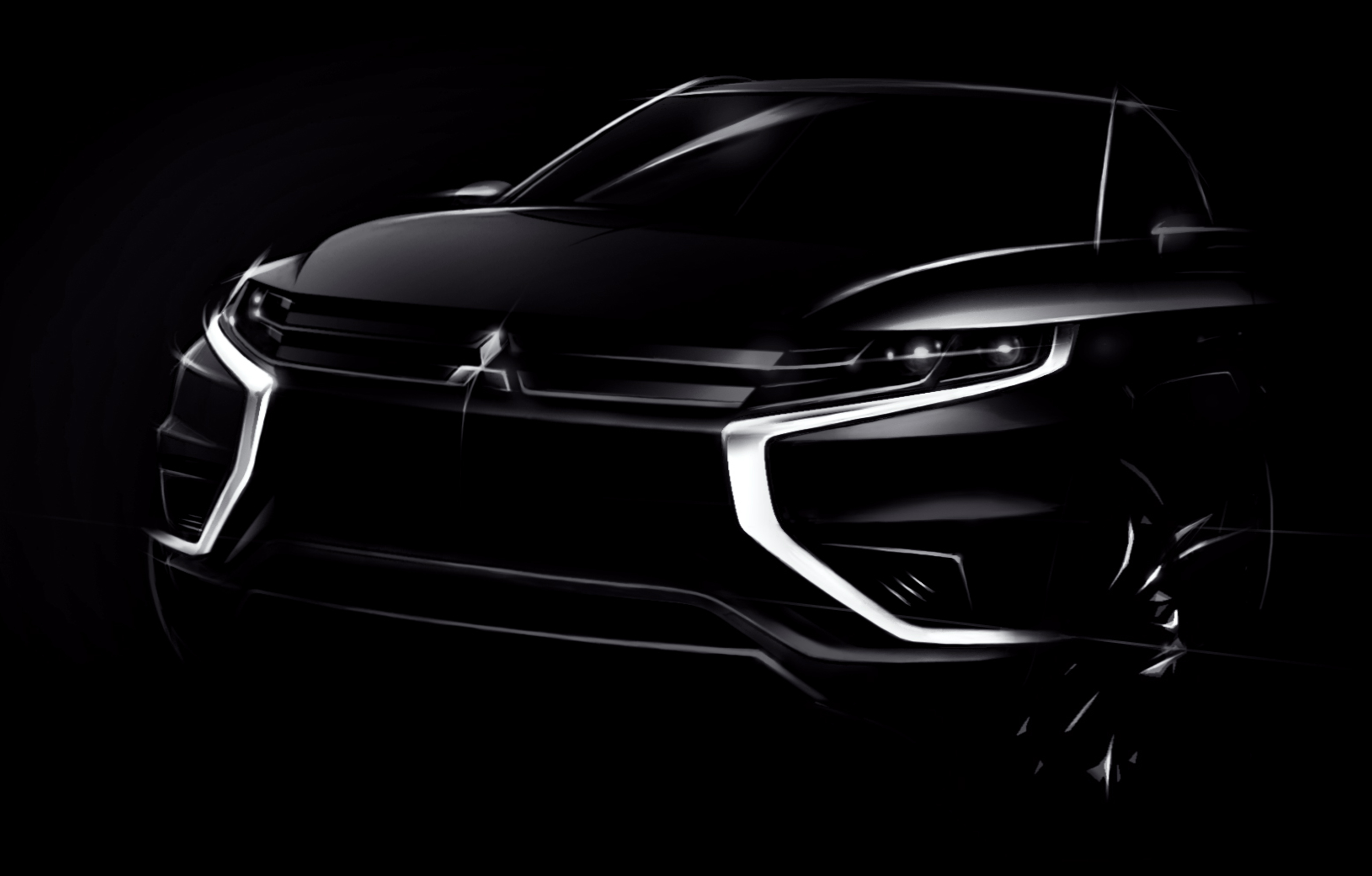  Mitsubishi al Motor Show Parigi 2014 con Outlander PHEV Concept-S