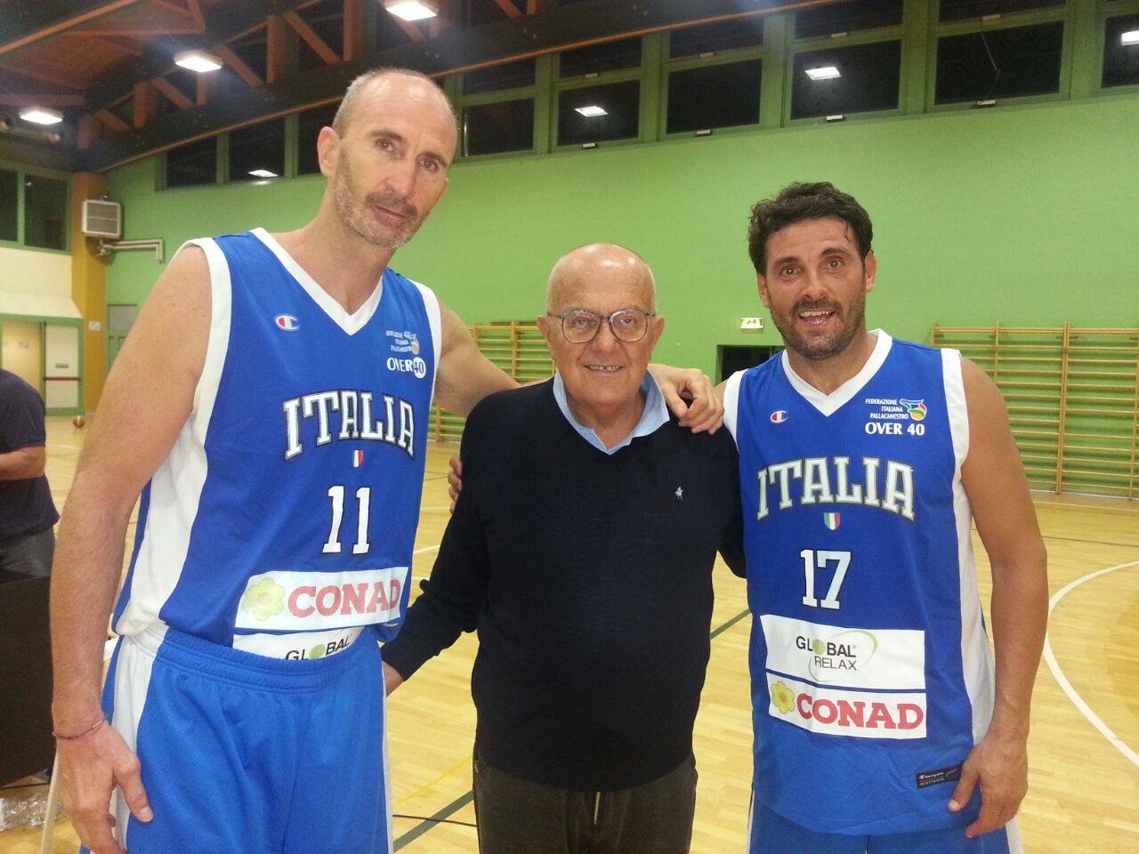 Basket, Virtus Pozzuoli: Mario Innocente con la nazionale italiana Over 40