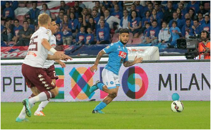  Napoli con un super Insigne batte in rimonta e travolge il Torino, 2-1