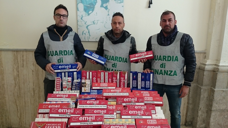  Benevento, la Guardia di Finanza sequestra oltre 700 pacchetti di “bionde”
