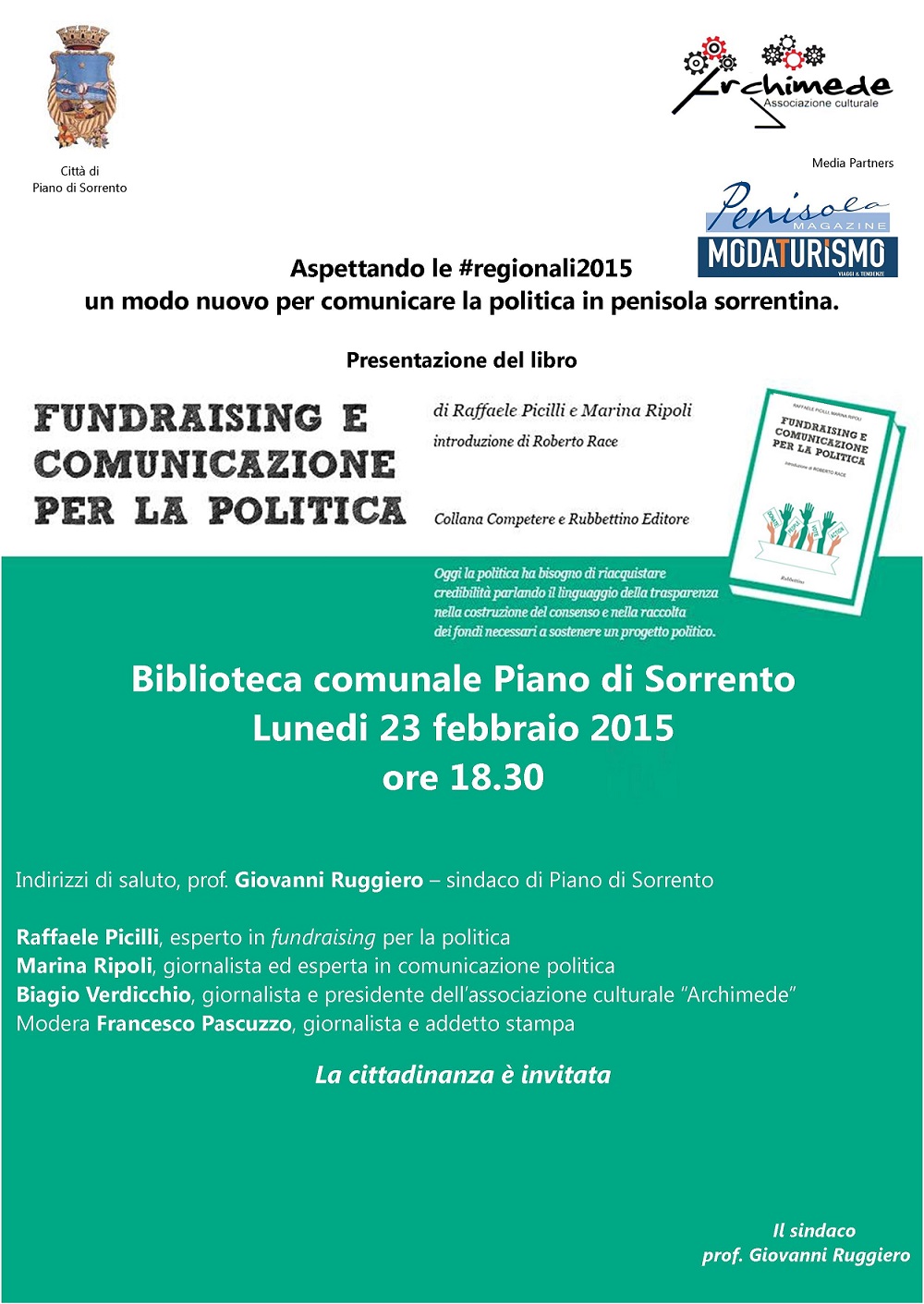  Presentazione del libro “Fundraising e comunicazione per la politica” a Piano di Sorrento