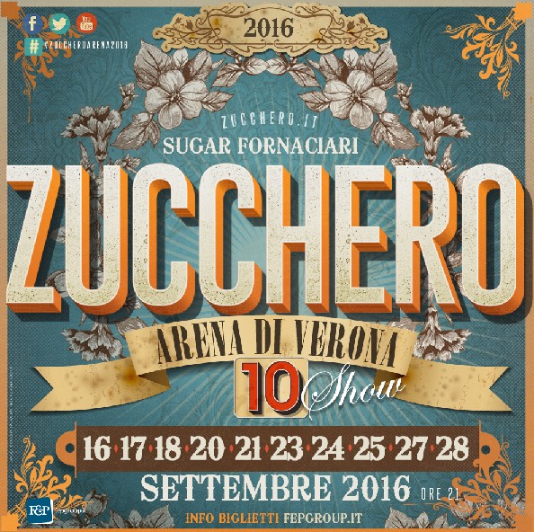  Zucchero “Sugar” Fornaciari, il Re del Blues live in Italia con 10 concerti all’Arena di Verona