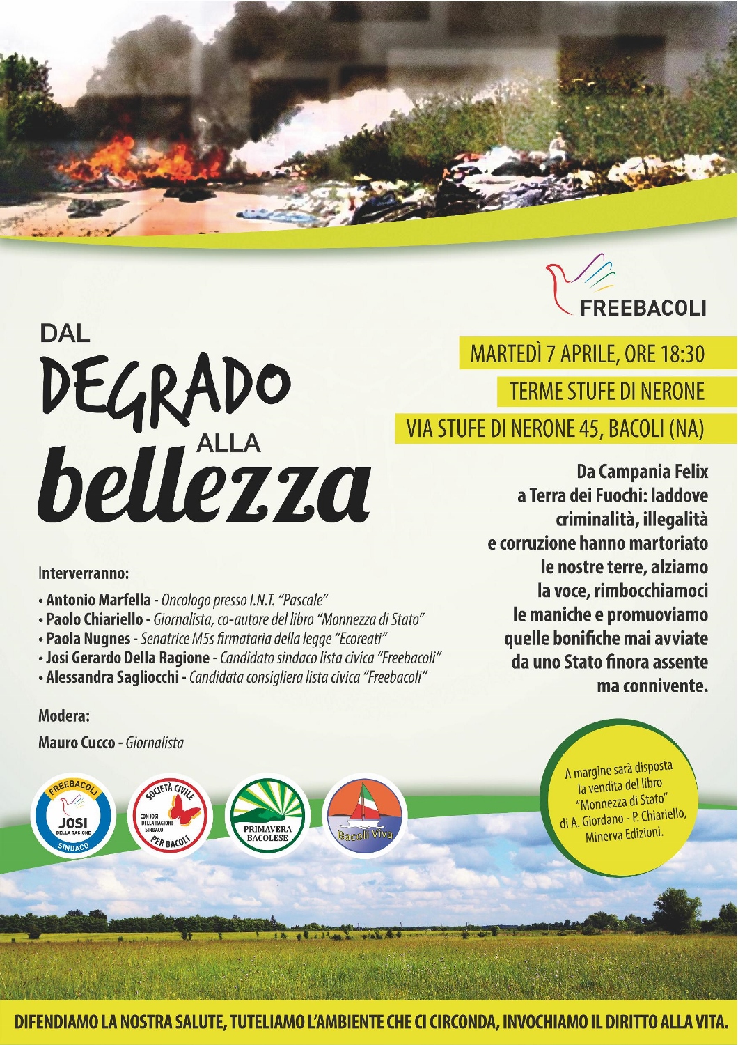  Freebacoli presenta “Dal Degrado alla Bellezza”, dibattito sulla tutela ambientale