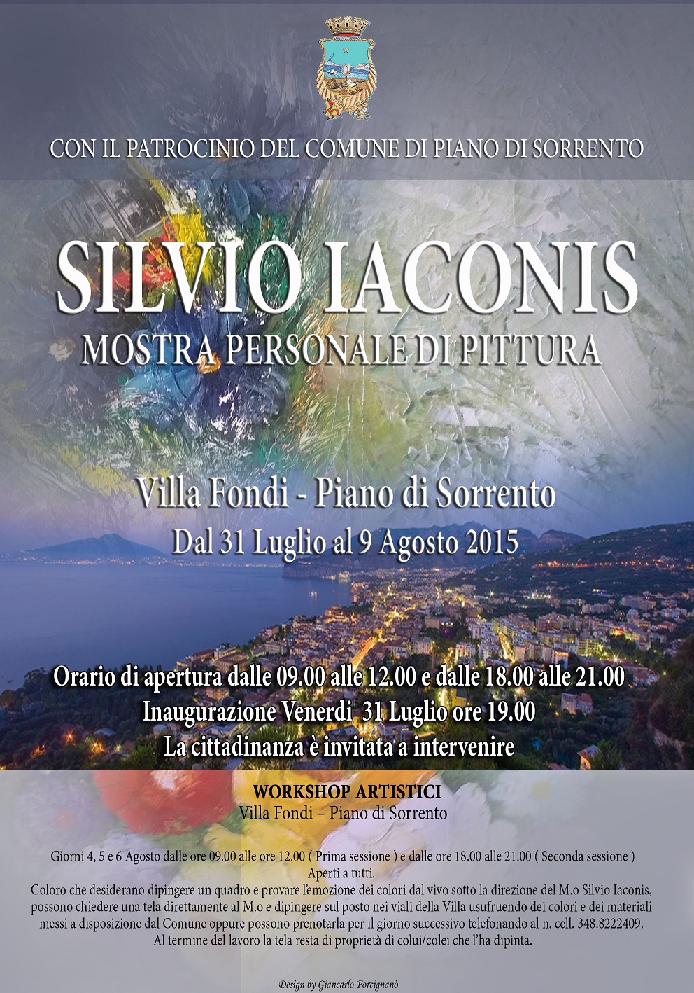  Silvio Iaconis: mostra di pittura e workshop artistici a Villa Fondi