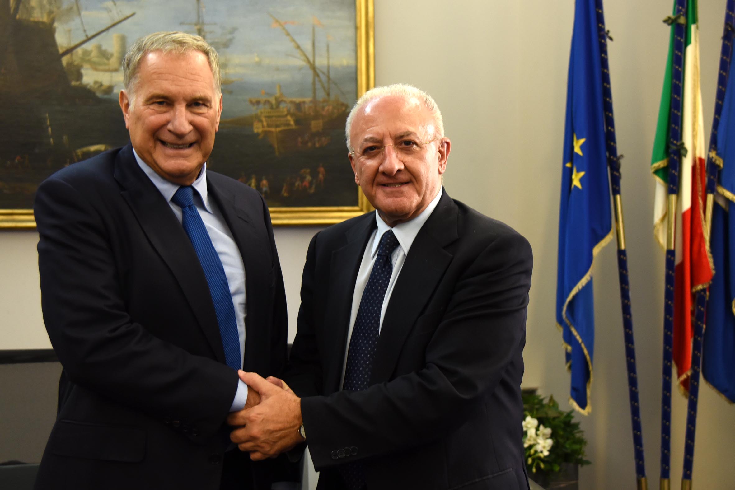  Regione Campania, De Luca incontra l’ambasciatore USA John R. Philips