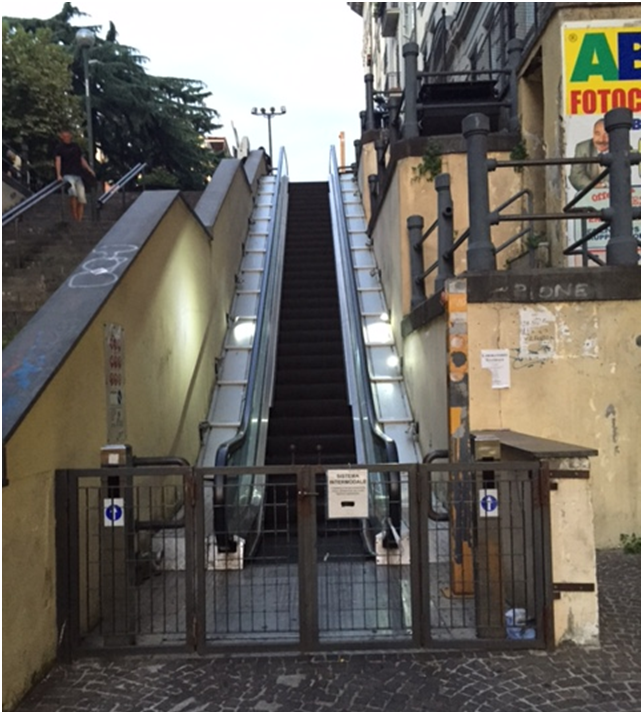  Vomero: in riparazione le scale mobili di via Cimarosa Disagi per la chiusura della funicolare di Chiaia