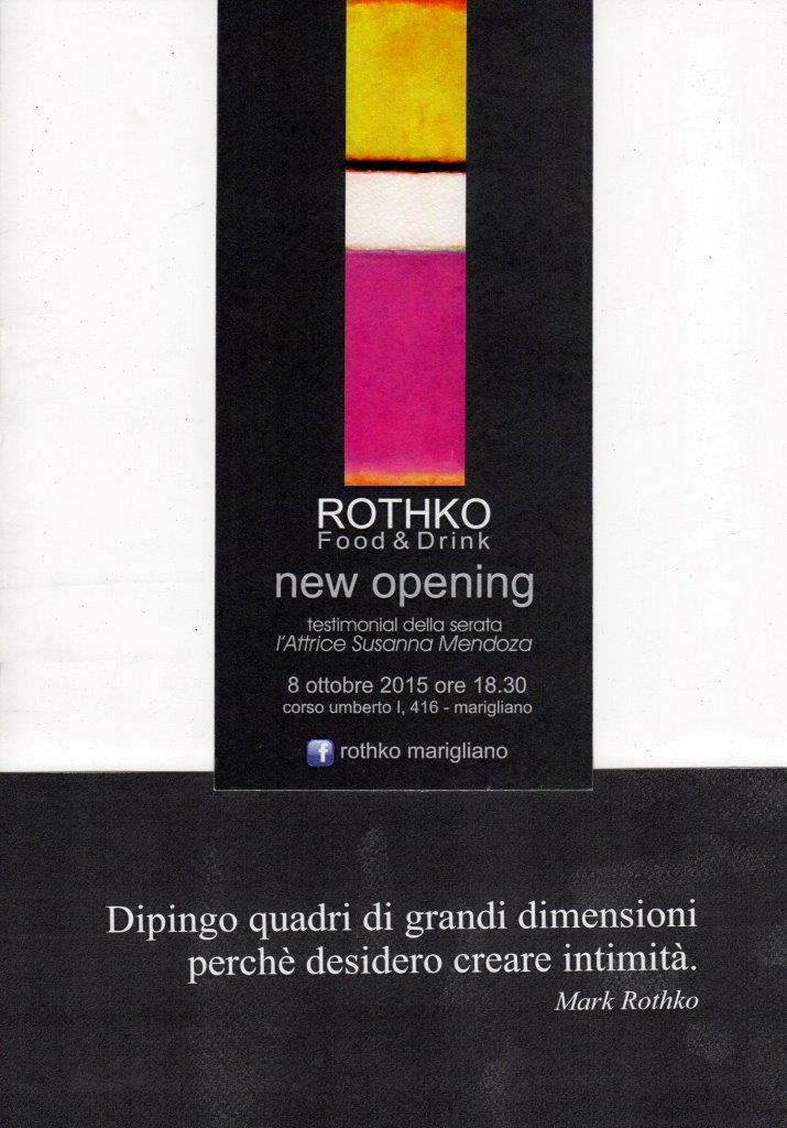  Apre a Marigliano “Rothko”: il ristorante che si ispira al noto artista