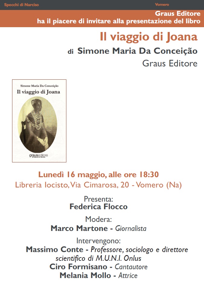  Presentazione “”Il viaggio di Joana. ” di Simone Maria Da Conceição alla libreria iocisto