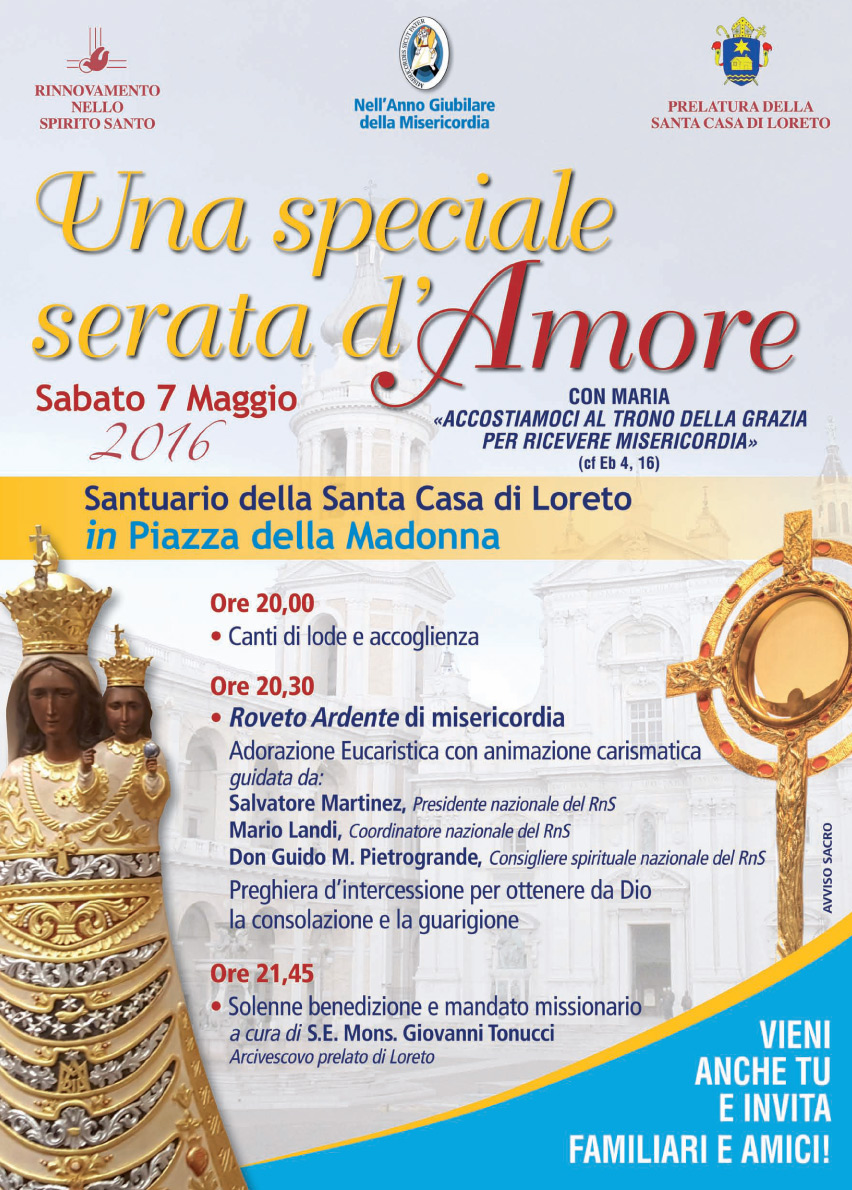 Rns A Loreto Speciale Serata Di Evangelizzazione Nella Piazza Della Madonnareport Campania Report Campania