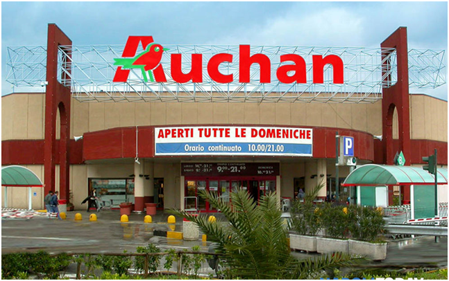  Taglio del nastro l’Ipermercato Auchan di Pompei: festeggia il suo ammodernamento con il Sindaco Uliano e il direttore Marino