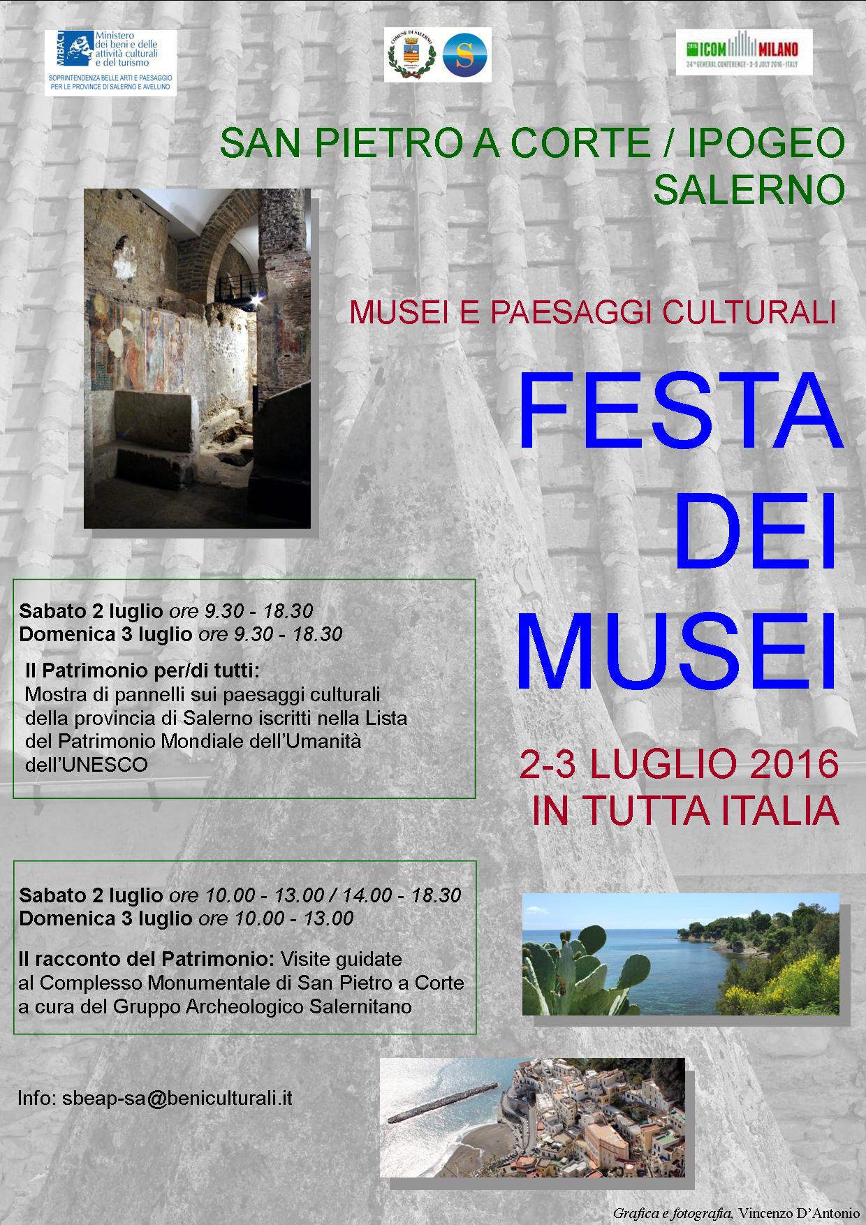  Salerno, paesaggi Culturali UNESCO in mostra a San Pietro a Corte