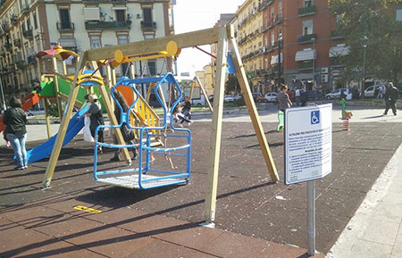  Giostrine per minori disabili, la Regione Campania stanzia ulteriori 300.000 euro