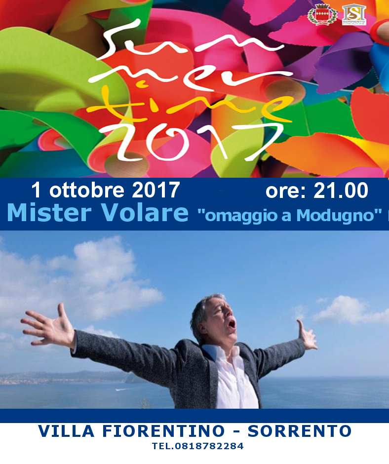  Mister Volare “omaggio a Domenico Modugno” alla Fondazione Sorrento Villa Fiorentino