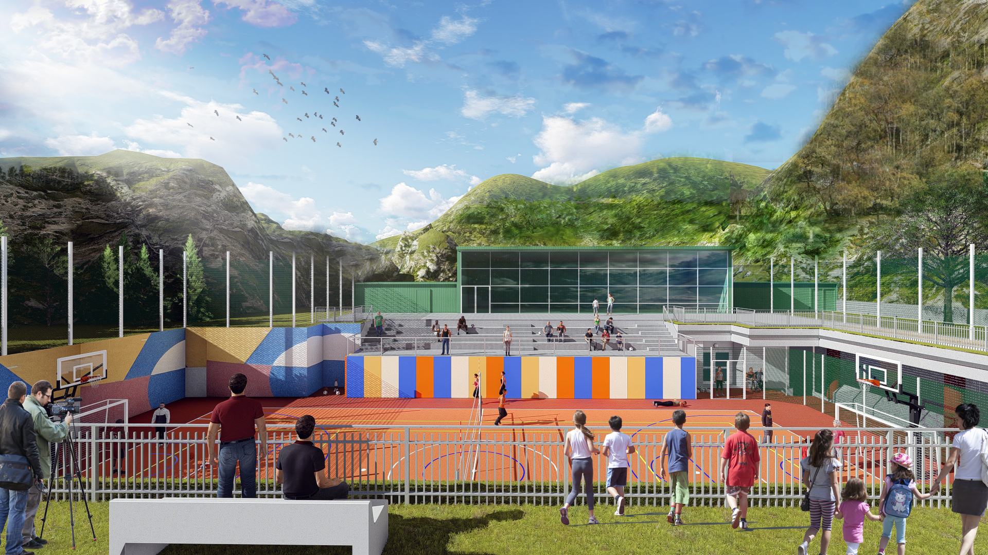 Bosch inaugura il nuovo centro sportivo a sostegno delle popolazioni colpite dal sisma ad Acquasanta Terme