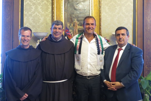  Napoli, De Magistris incontra il Sindaco di Betlemme Anton G.Salman
