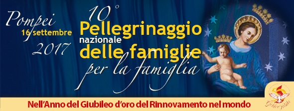  Da Scafati a Pompei il 16 settembre il 10° Pellegrinaggio nazionale delle famiglie per la famiglia