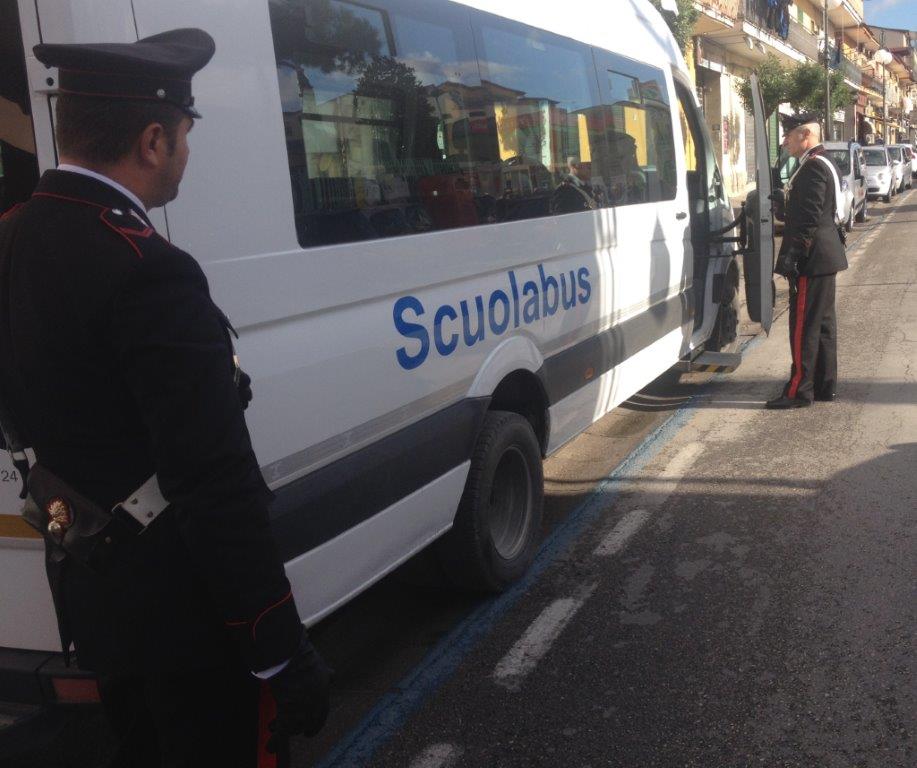  Casoria, controlli dei carabinieri a scuolabus: sanzioni e sequestri