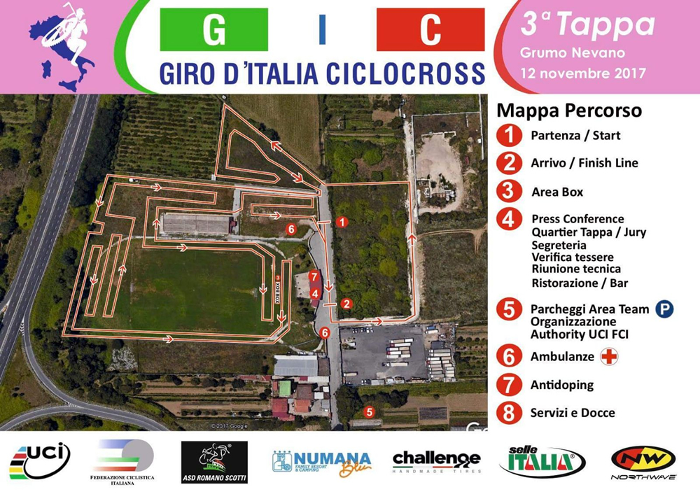  Tutto pronto a Grumo Nevano per la tappa del Giro d’Italia Ciclocross il 12 novembre