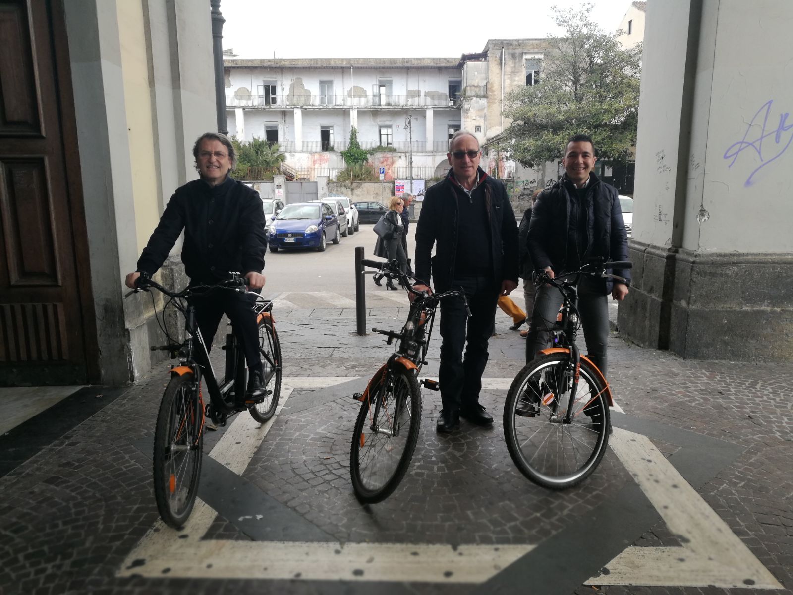  “Bike Sharing” ad Aversa: pedalata test per componenti amministrazione nella mattinata di Pasquetta