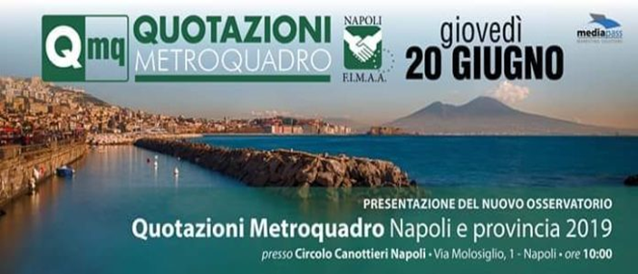  Nuovo osservatorio “Quotazioni Metroquadro 2019”, la presentazione al Circolo Canottieri Napoli