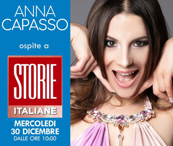  Anna Capasso: ospite a “Storie Italia Rai1”