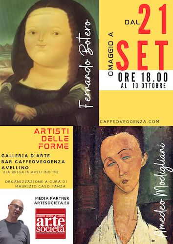  Avellino, mostra omaggio a Fernando Botero e Amedeo Modigliani