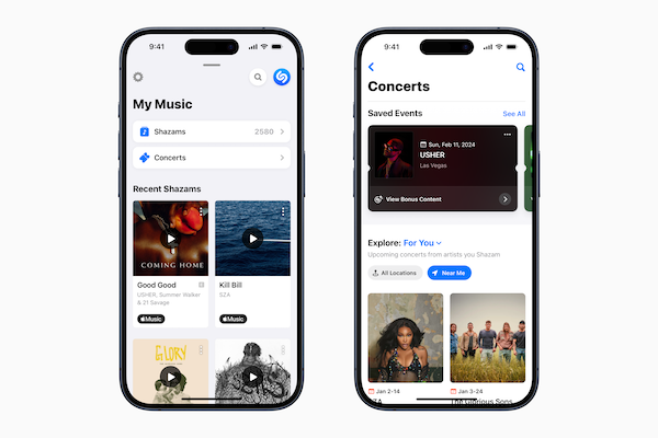  Shazam, una nuova sezione sull’app per scoprire i Concerti in zona